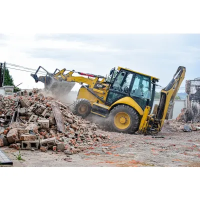 Site clearance and rubble removal 10 cubic metre